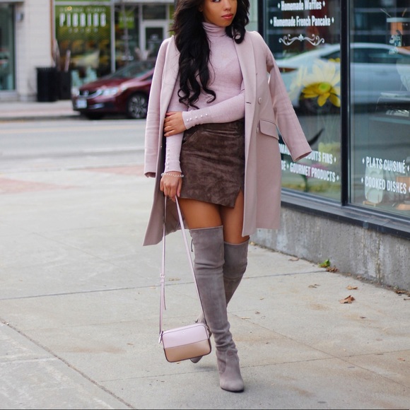 Blank NYC Suede Leather Mini Skirt - Picture 2 of 6